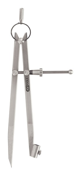 Ks Tools PräZisions-Feder-Spitzzirkel Mit Bleistifthalter - 300.0411-image