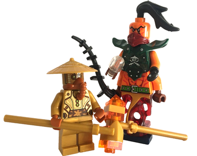 Lego Golden Temple Guard Limited Edition Ninjago + Nadakhan Pirate