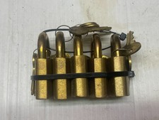 Set of Industrial Grade Bronze Padlocks - Key...