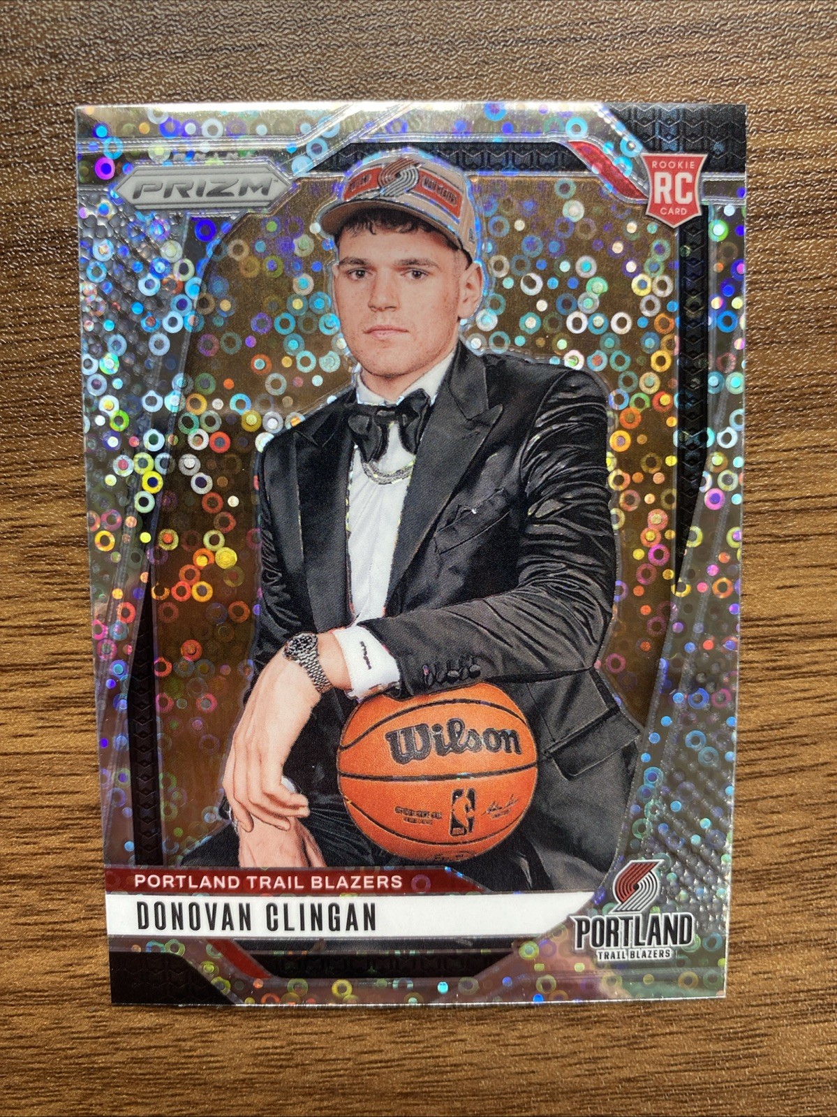 2024-25 Panini Prizm Rookie Variation Fast Break #221 Donovan Clingan Rookie RC