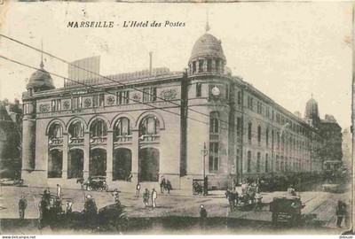 Alte Postkarte - 13 - Marseille - Hôtel des Postes - Animiert - CPA - Obli