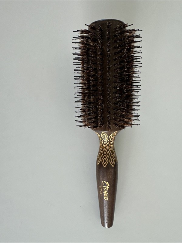 Spornette Etched EP-4 Porcupine 2-1/2”Natural Boar Extended Nylon Hair Brush