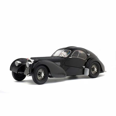 Solido Bugatti Atlantic Typ 54 SC Modellauto Oldtimer Auto Miniatur Schwarz 1:18 - Photo 1/4