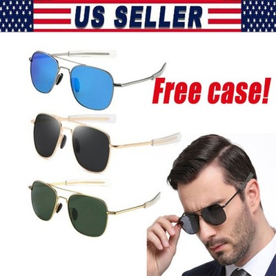 Aviator Sunglasses Premium Military Pilot Ultraviolet Mens Polarized Sunglasses