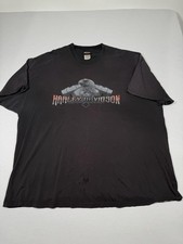 Harley-Davidson Shirt Mens 3XL Black Eagle Graphic Brandon Florida Motorcycle
