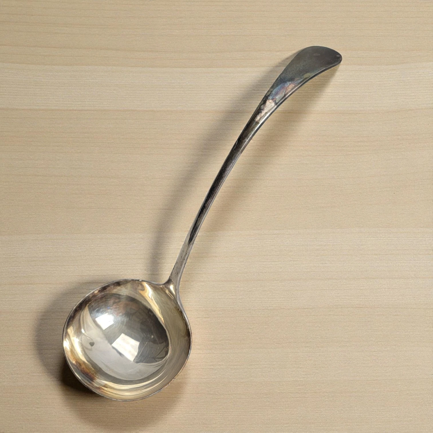 RF Mosley Ltd Silver Plate 12" Serving Ladle from England Super A1 EPNS 8.5oz