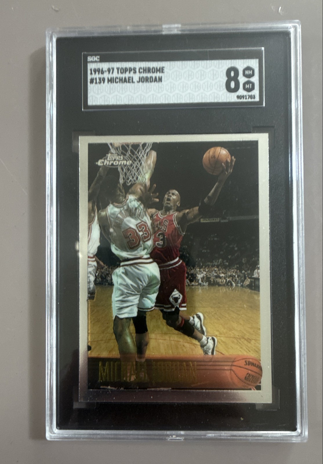 Michael Jordan 1996 Topps Chrome #139 Base Price Guide - Sports
