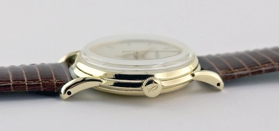 Reloj IWC Schaffhausen Automático Oro Sólido 18k con Correa de Cuero Marrón Lagarto Foto 3 de 4