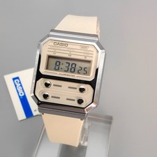 CASIO A100WEF-8AEF⎪A100WEF-8A⎪Original⎪Vintage EDGY⎪GREY⎪ALIEN WATCH F-100
