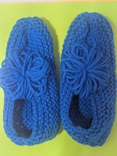 handmade knitted slippers
