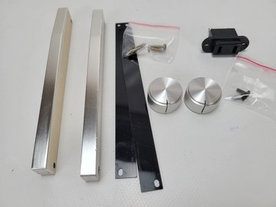 ACCUPHASE E202 INTEGRATED AMPLIFIER PARTS: BEZELS , 2 KNOBS AND AC PLUG