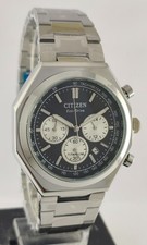 Citizen Chronograph Quartz Black Dial 'Date' All Working Men Wristwatch