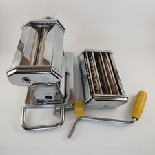 Marcato Atlas Pasta Maker Model 150 Deluxe Hand Crank Machine Made In Italy Used