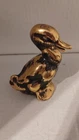 Stangl Gold/Black Duck Figurine