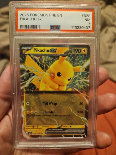 Pikachu ex graded PSA 7 for sale on eBay
