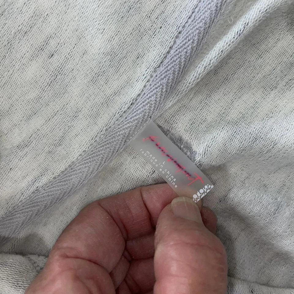 Sudadera FP Movement Free People Talla L Getting My Vibe Cremallera Corta Retro Gris Foto 4 de 4