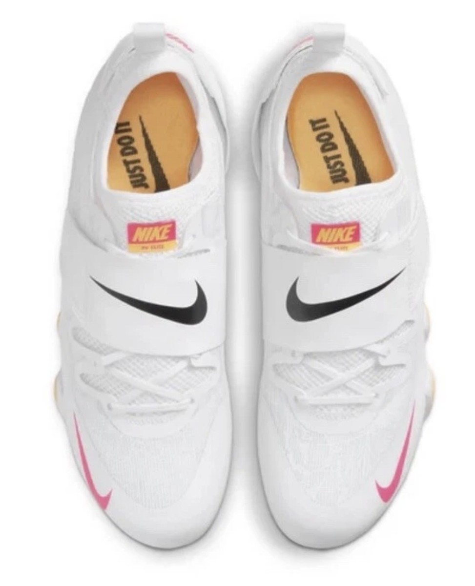 Nike Zoom Pole Vault Elite 3 Track Shoes White Orange Mens Size 12 AA1204-101 Nike Zoom Pole Vault Elite 3 Track Shoes White Orange AA1204  main image 4