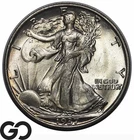 1937-S Walking Liberty Half Dollar, Frosty Mint Luster, Superb Gem BU++ Tough
