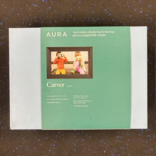 Aura Carver Gravel Digital Picture Frame Wi-Fi Anti-Glare Matte Metal 10.5in