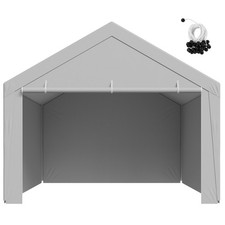 Uimoso Carport Replacement Canopy Cover with Sidewalls 12x20ft Frame Excluded