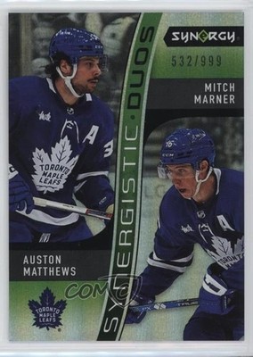 2023 Synergy Synergistic Duos Star-Star /999 Auston Matthews Mitch Marner 12g7
