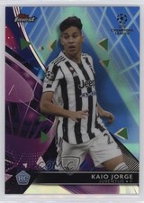 2021 Topps Finest UCL Blue/Aqua Vapor Wave Refractor 22/99 Kaio Jorge #87 0us8