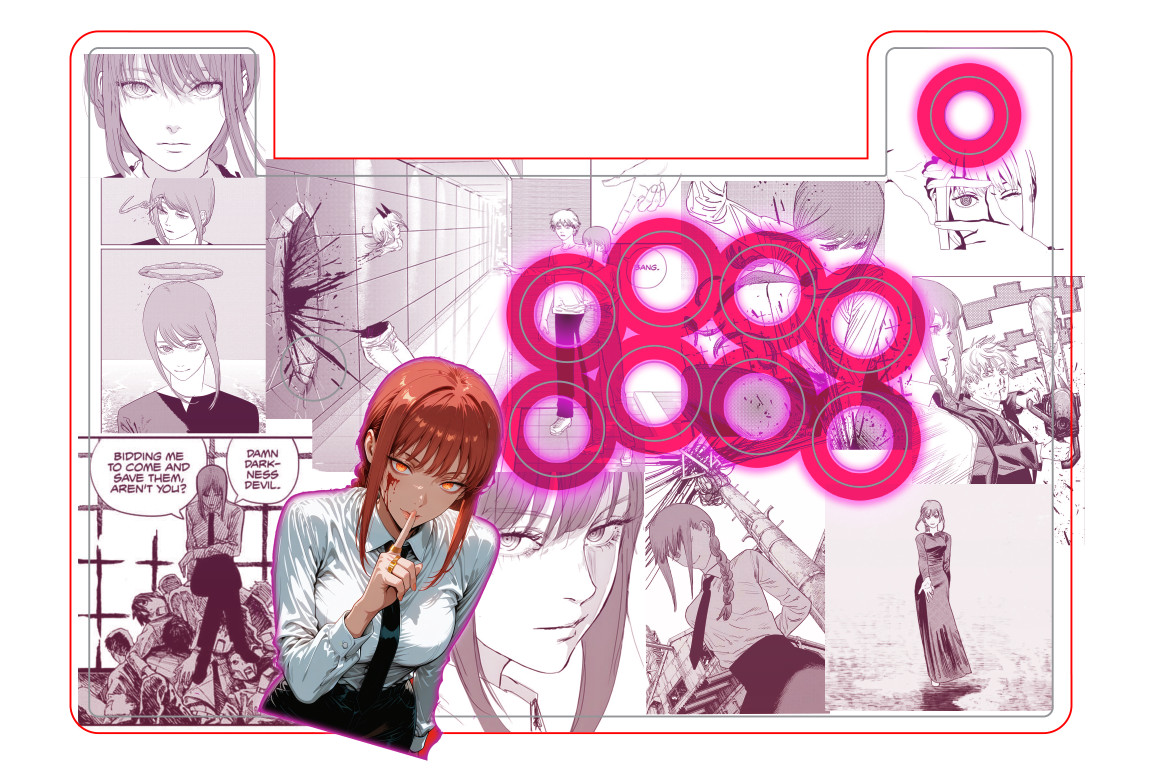 Impresión de ilustraciones personalizadas de palo de lucha para Hori Madcatz y más, Makima Chainsawman