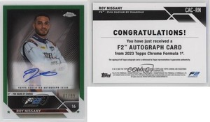 2023 Topps Chrome Formula 1 Auto Green Refractor /99 Roy Nissany #CAC-RN Auto