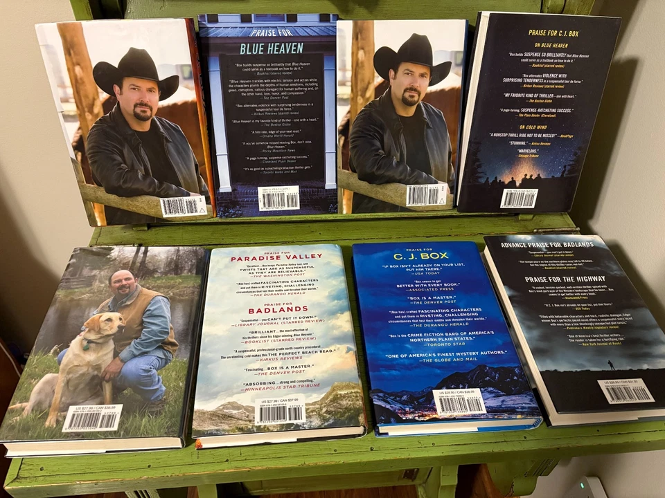 C. J. Box Joe Pickett, Cassie Dewell Series Lot of 8 Hardcover DJ Near Like New - Image 2 of 4