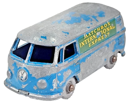 Matchbox Lesney No 34 Volkswagen International Express VW Blue Color Van Unboxed