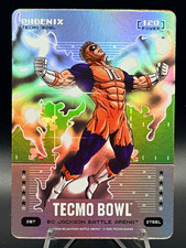Phoenix Steel Silver Battlefoil Bo Jackson Battle Arena Tecmo Bowl #S87 Card