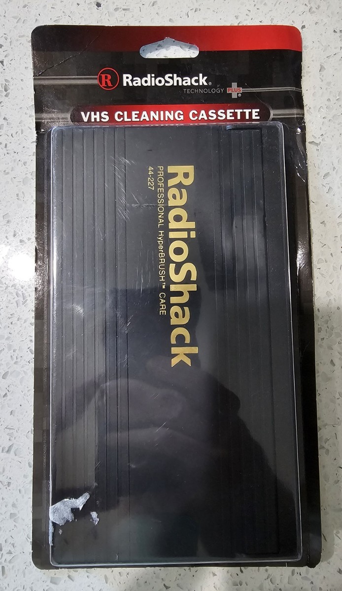 BASS HYPER METHOD4　VHS RadioShack VHS Head Cleaning Cassette With Hyperbrush Fibers 44