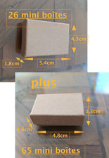 Lot Of 65 26 Mini Boxes In Cardboard With Protective Padding