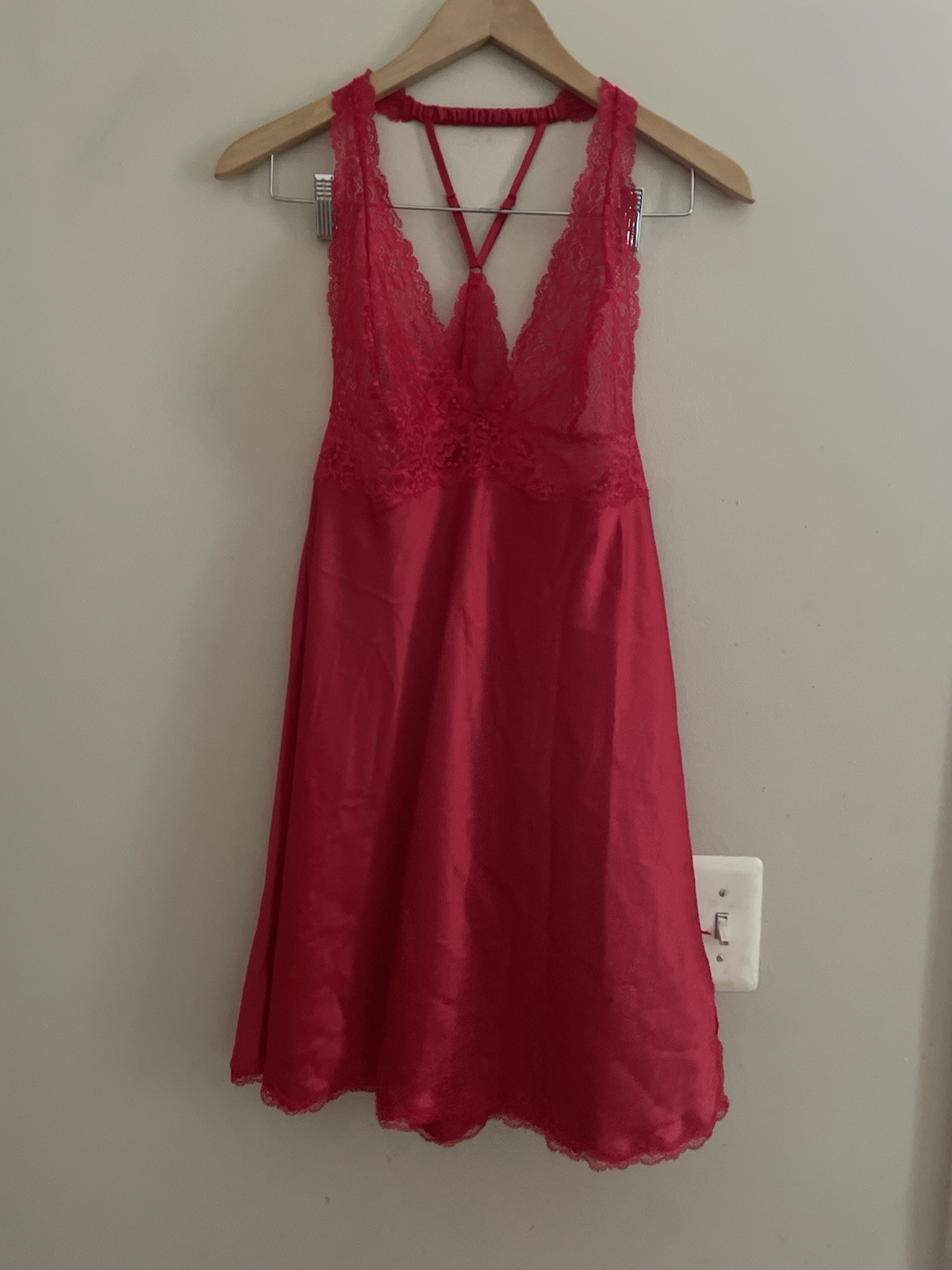 Victorias Secret Red Lace Lingerie Slip Dress BabyDol… - Gem
