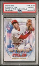 2023 Topps Stars of the MLB Chrome Shohei Ohtani PSA 10 