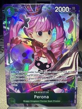 One Piece CCG Perona Alternate Art OP12-034 Super Rare Holo English Edition