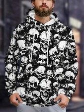 Skull Halloween Theme 3D Hoodie All Over Print - Honor Hoody Print