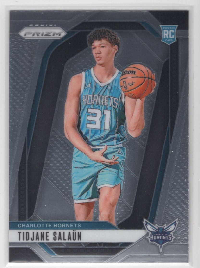 #262 Tidjane Salaun 2024-25 Panini Prizm Base ^ RC Charlotte Hornets