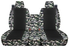 Front Set Camo Seat Covers Fits 1999-2006 Chevy Silverado Truck 40-20-40 Seats