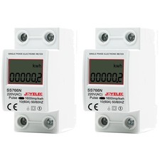 Stromzähler 2 Stück digital 220V KWh Wechselstrom Messgerät 1-phasig