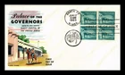 Dr Jim Stamps FDC 1.25c Palace of the Governors Block Fluegel Covers Cachet