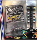 Hot Wheels Snake V.S. Mongoose Hall of Fame Set Car 1 of 10000 Snake Cuda