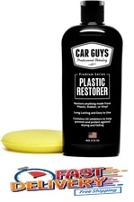 CAR GUYS Plastic Restorer Solution for Bringing Rubber, Vinyl & Plastic, 8 oz