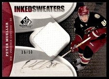 2009-10 SP Game Used Inked Sweaters Peter Mueller Auto 36/50 Phoenix Coyotes