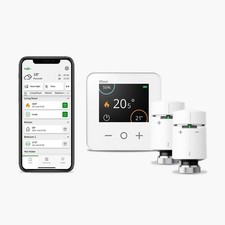 Drayton Wiser Multi-Zone Smart Thermostat Kit +2 Radiator TRVs – White