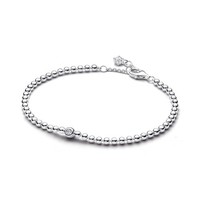 Pandora Armband Damen Kugeln Funkelnder Stein Silber 594822C01-18 Cm