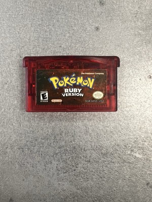 Pokemon Ruby Version Gameboy Advance Cartridge - Only - Authentic Dry Battery