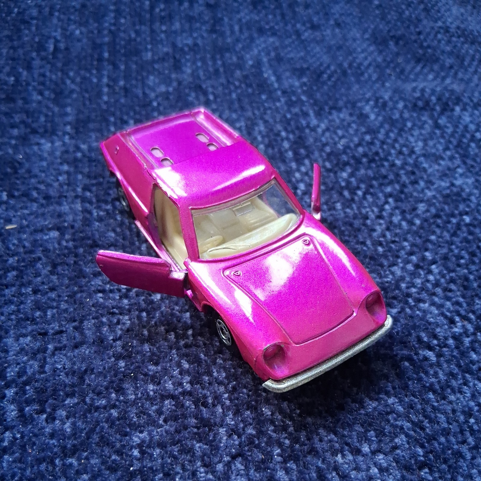 Vintage 1969 Matchbox Lesney série n° 5 Blue Lotus Europa avec portes qui s'ouvrent sans boîte d'origine, voitures de collection Lesney Match Box, boîte d'allumettes - France