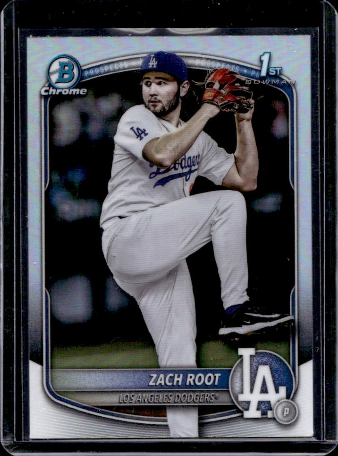 2025 Bowman Draft Zach Root Chrome Refractor 1st Prospect #BDC-22 Dodgers
