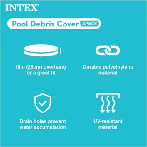 INTEX Metal Frame 10' x 30" Outdoor Swimming Pool with Filter Pump and Cover - Picture 5 of 11